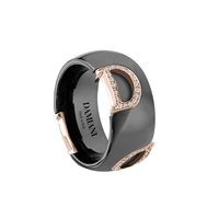 Anillo Damiani Mujer in Cerámica Diamante 0.18 Ct 20085062-13 - 20085062-13
